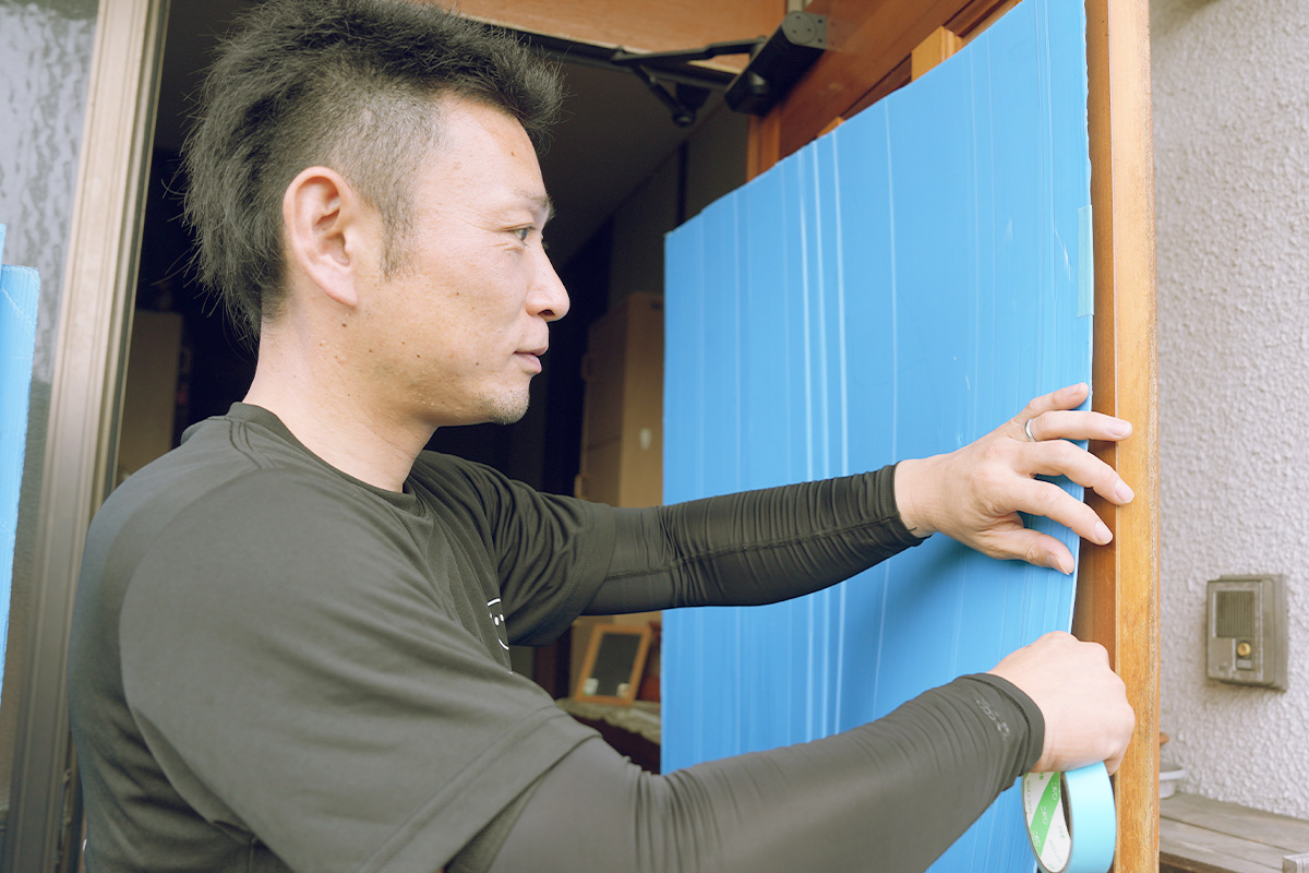 丁寧で安心の作業